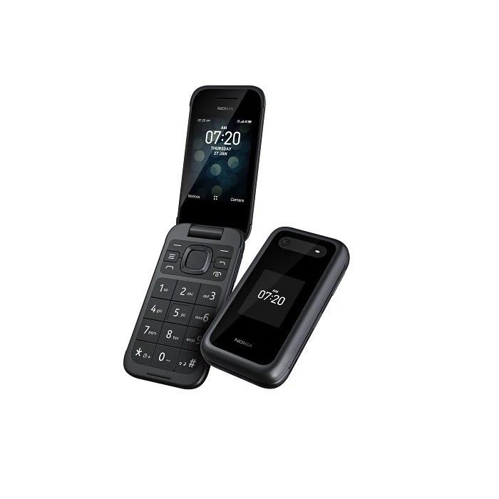 گوشی ساده تاشو نوکیا مدل 2660  سال 2022 Nokia 2660 flip  دو سیمکارت  (بدون گارانتی شرکتی)