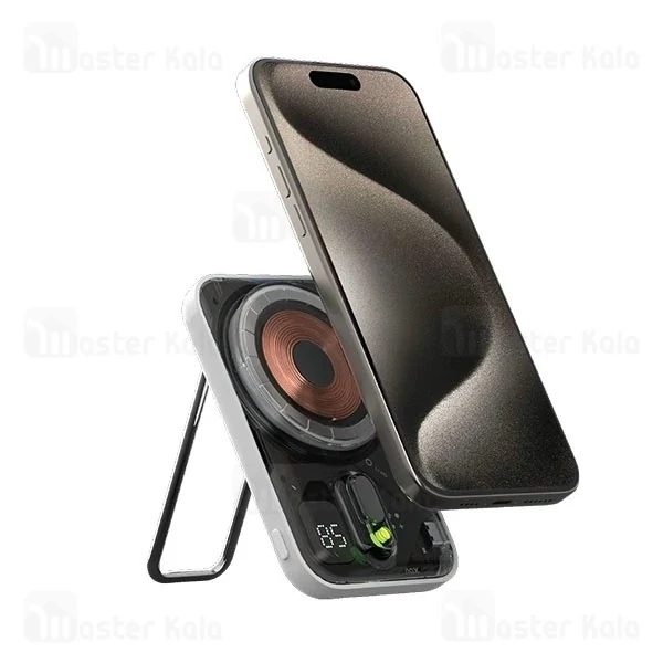 پاوربانک وایرلس فوق نازک 5000 مگ سیف مومکس Momax 1-Power Flow IP126 توان 20 وات